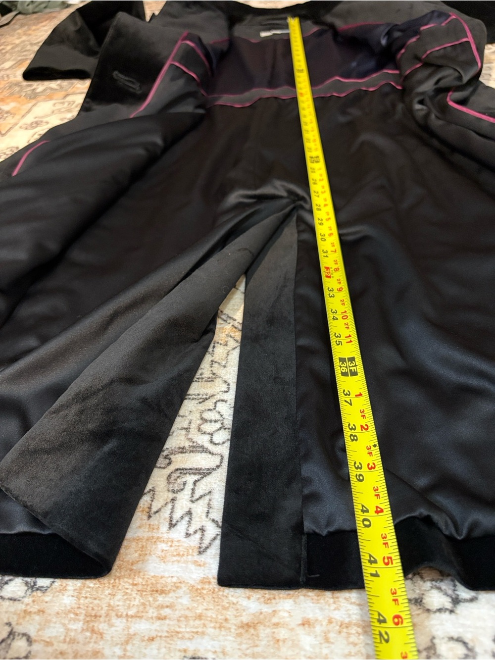 BODEN 12 Gigi Velvet Party Trench Dress Coat in black - Picture 12 of 12